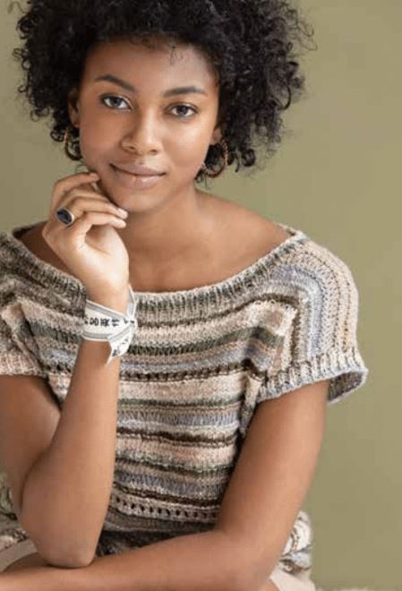 Noro Nishiki Pattern - Pebble Beach Tee knitting pattern on sale at Little Knits