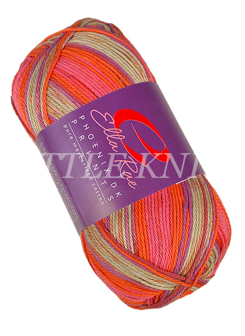 Ella Rae Phoenix DK Prints - Jello Shot Carrot (Color #20) - FULL BAG SALE (5 Skeins)