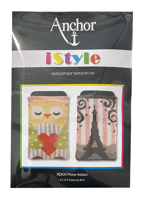 Anchor iStyle Needlepoint Tapestry Kit - Phone Holders