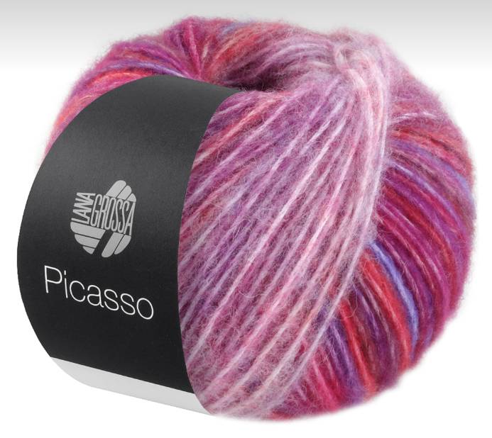 Lana Grossa Picasso - Flower Garden (Color #8) - FULL BAG SALE (5 Skeins)