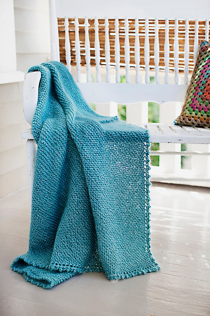 A Churchmouse Yarns and Teas Pattern - Picot-Edge Mohair Throw & Afghan (PDF)