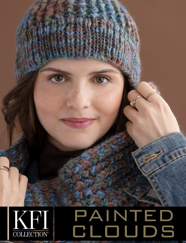 Painted Clouds Pattern - Pilar Hat & Cowl - FREE LINK IN DESCRIPTION, NO NEED TO ADD TO CART