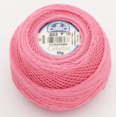 !Cebelia Crochet Cotton Size 10 - Pink (Color #603)