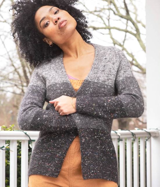 A Berroco Providence and Aerial Pattern - Pinora Cardigan (PDF)