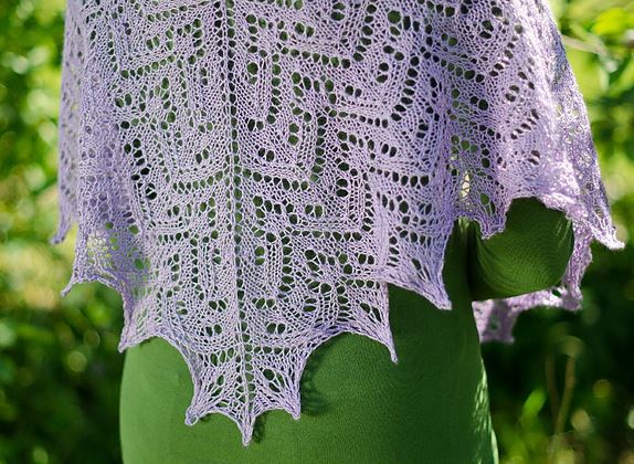 Pinova Shawl - FREE with Purchases of 1 or More Skeins of Exquisite Lace (PDF File).