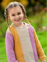 A Pretty In Pima Pattern - Fiona Kids Sweater (PDF) - FREE W/ 5 SKEIN PIMA PURCHASES, 2 PATTERNS PER PURCHASE PLEASE