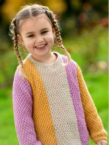 A Pretty In Pima Pattern - Fiona Kids Sweater (PDF)
