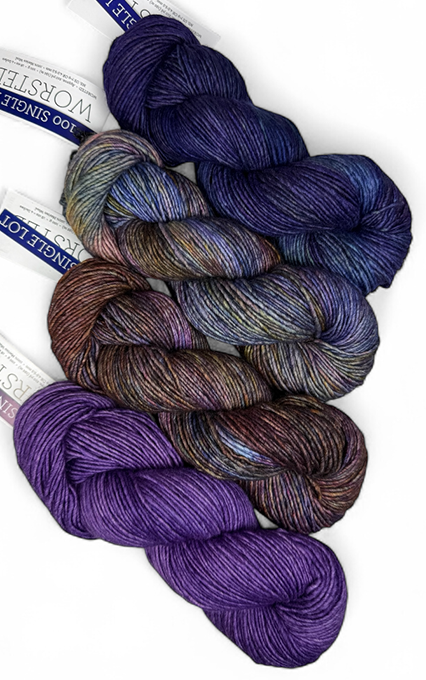 Malabrigo Worsted One of a Kind Color - Plum Dream (4 SKEINS)