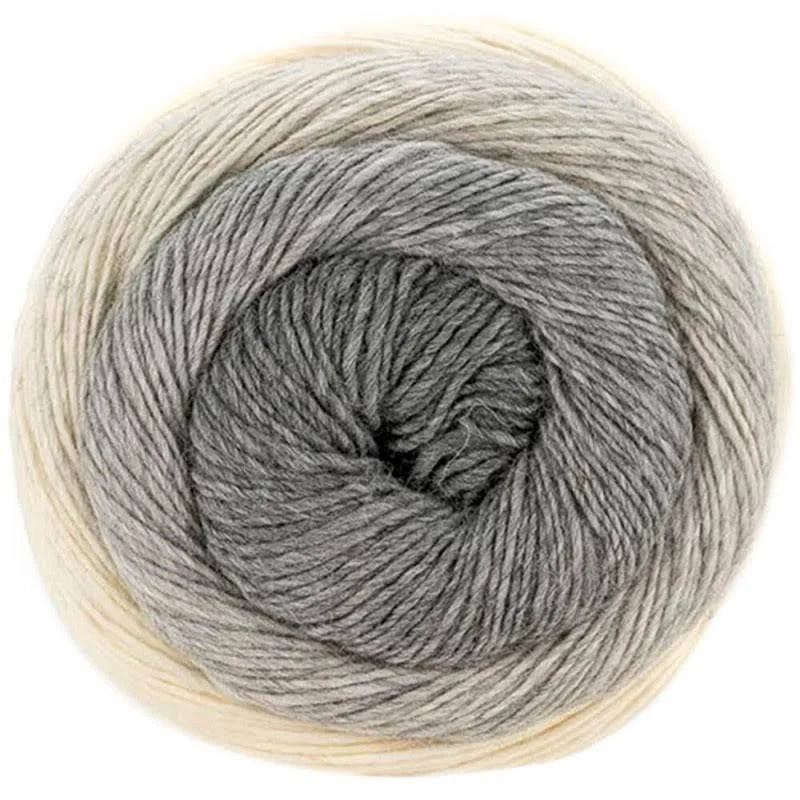 Laines Du Nord Poema - Gray/Ecru Degradé (Color #601) knitting and crochet yarn at little knits