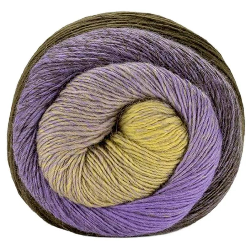 Laines Du Nord Poema - Purples/Yellow Degradé (Color #609) knitting and crochet yarn at little knits