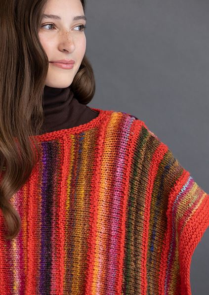 A Noro Malvinas & Ito Pattern - Poppy Poncho (PDF)