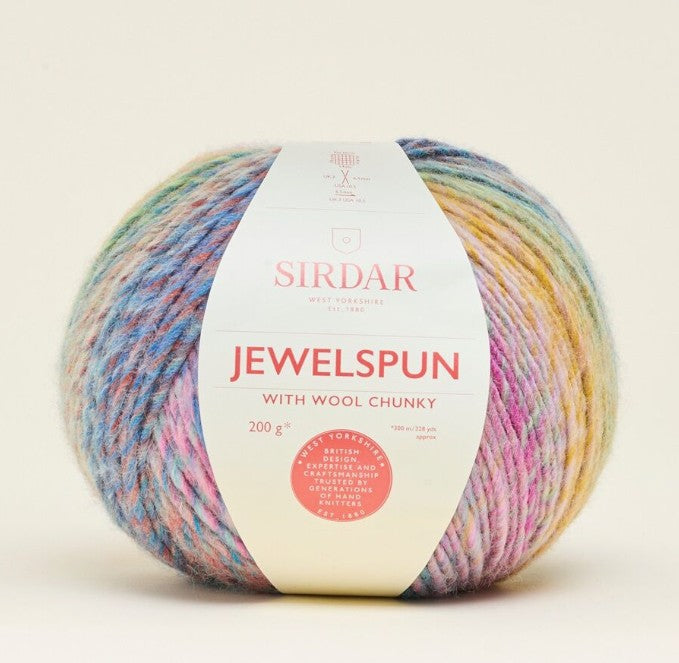 Sirdar Jewelspun with Wool Chunky - Precious Reef (Color #204) - BIG 200 Gram Skeins