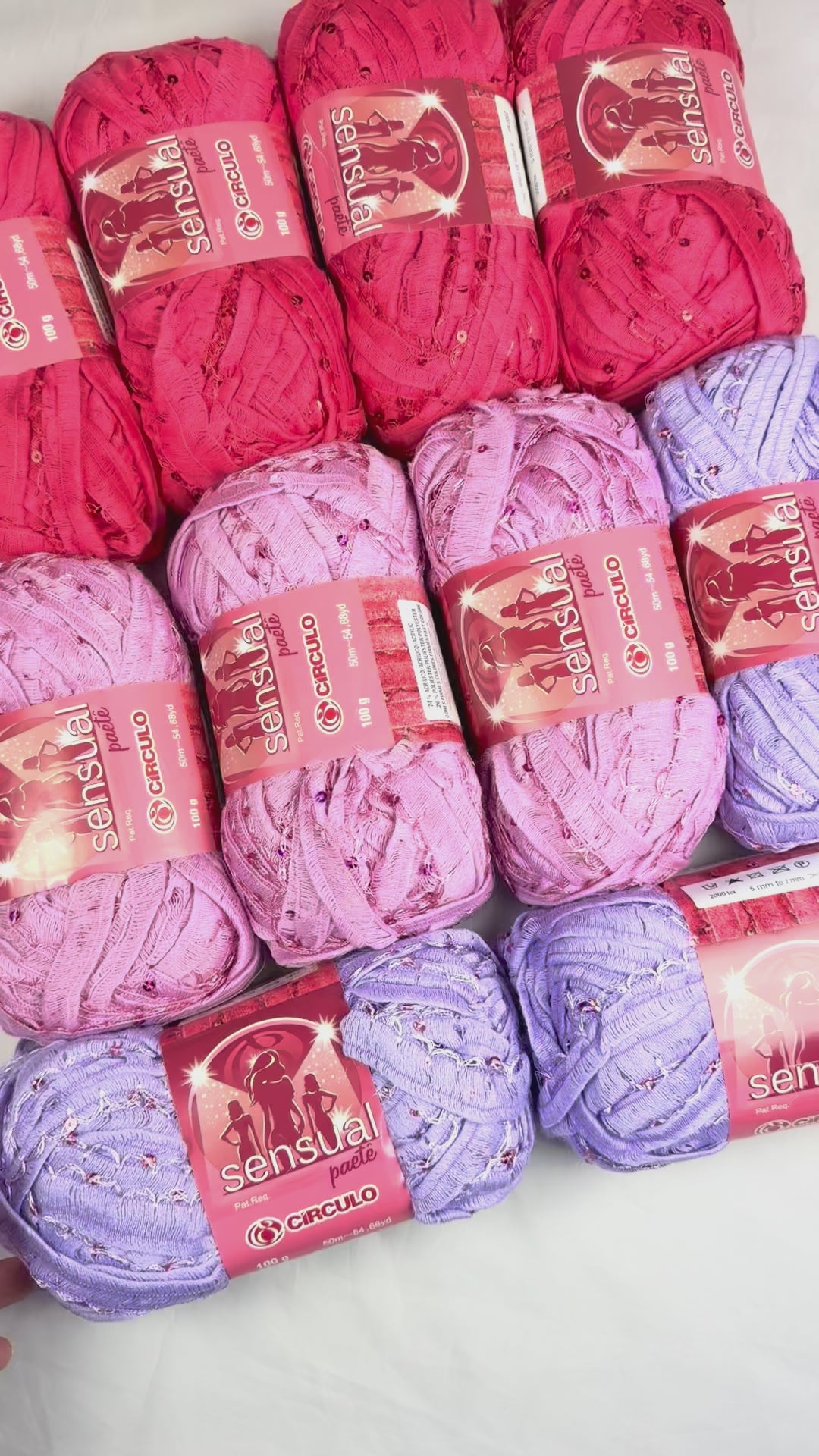 Load video: Circulo Sensual Paete - Happy Mixed Bag (TEN Skeins as Shown)