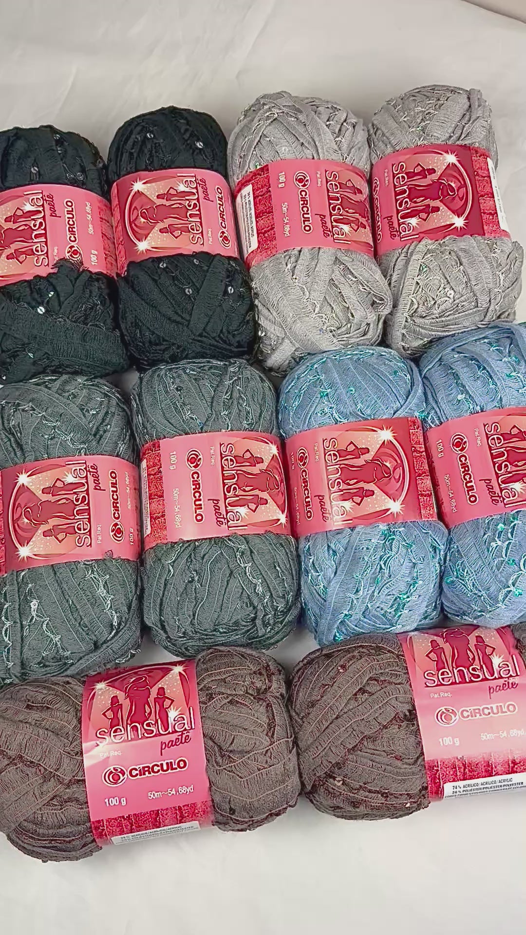 Load video: Circulo Sensual Paete - Mixed Bag #3 (TEN Skeins as Shown)