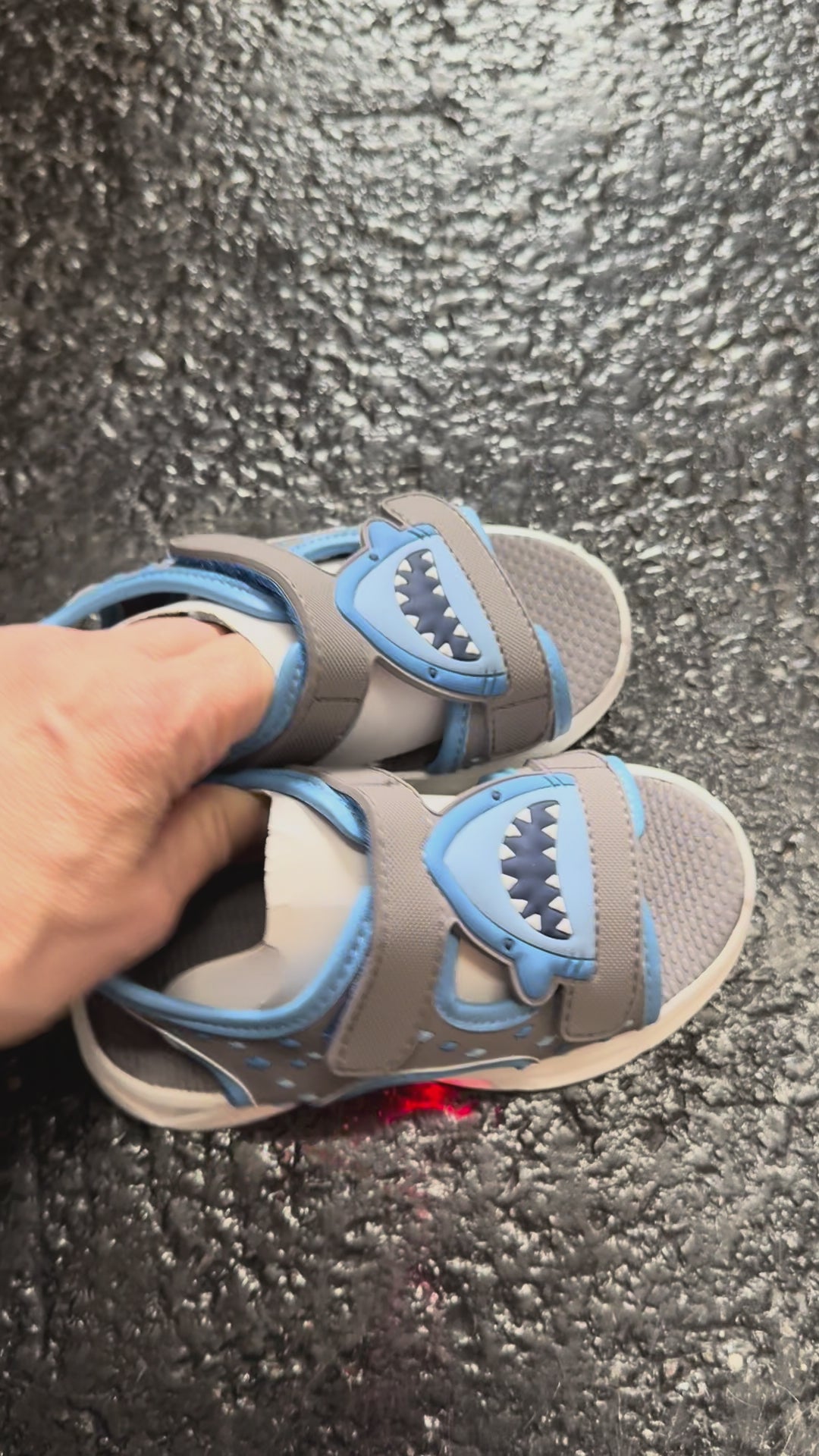 Load video: NWT, Carter's Light-up Unisex-Child Futura Sandals Size: 9