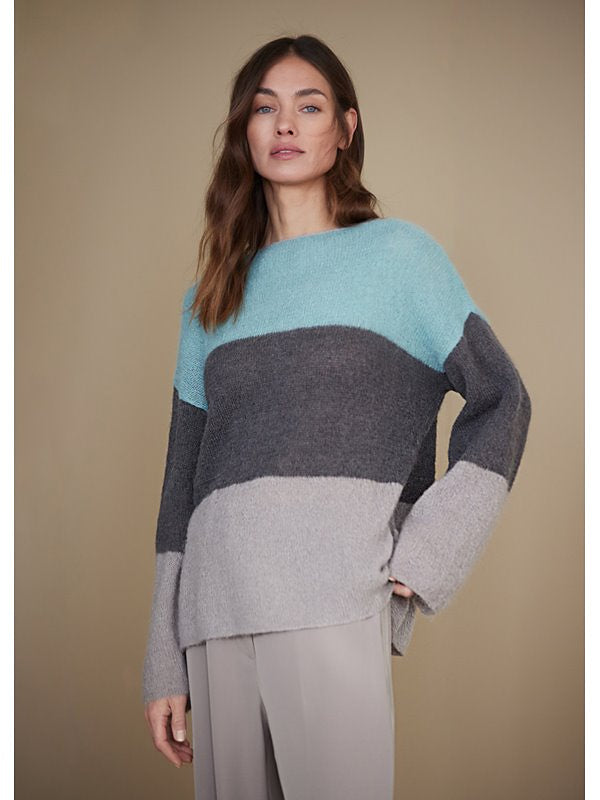 A Lana Grossa Setasuri Pattern - Pullover with Stripes 18 (PDF)