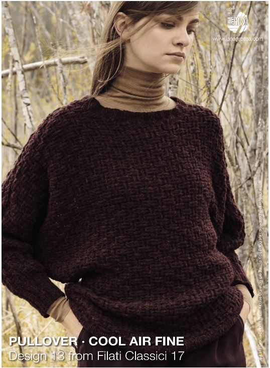 A Lana Grossa Crochet Pattern - Classic Pullover (PDF)