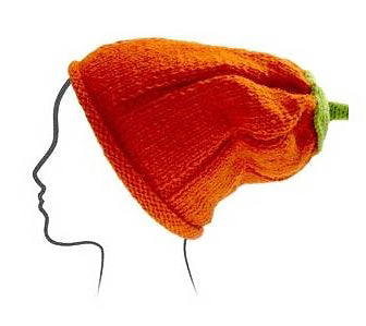 Euro Baby Fruits & Veggies Hat Kits - Pumpkin (Color #07) - with Knitting Pattern