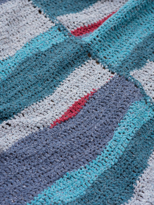 A Berroco Remix Crochet Pattern - Monet's Ocean Blanket (PDF)