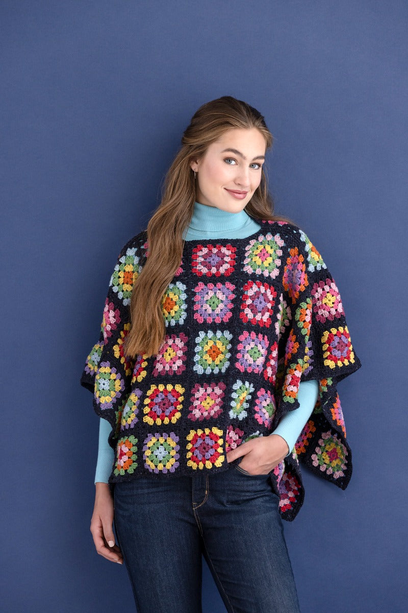 A Queensland Recycled Tweed Crochet Pattern - Juanita Poncho (PDF)