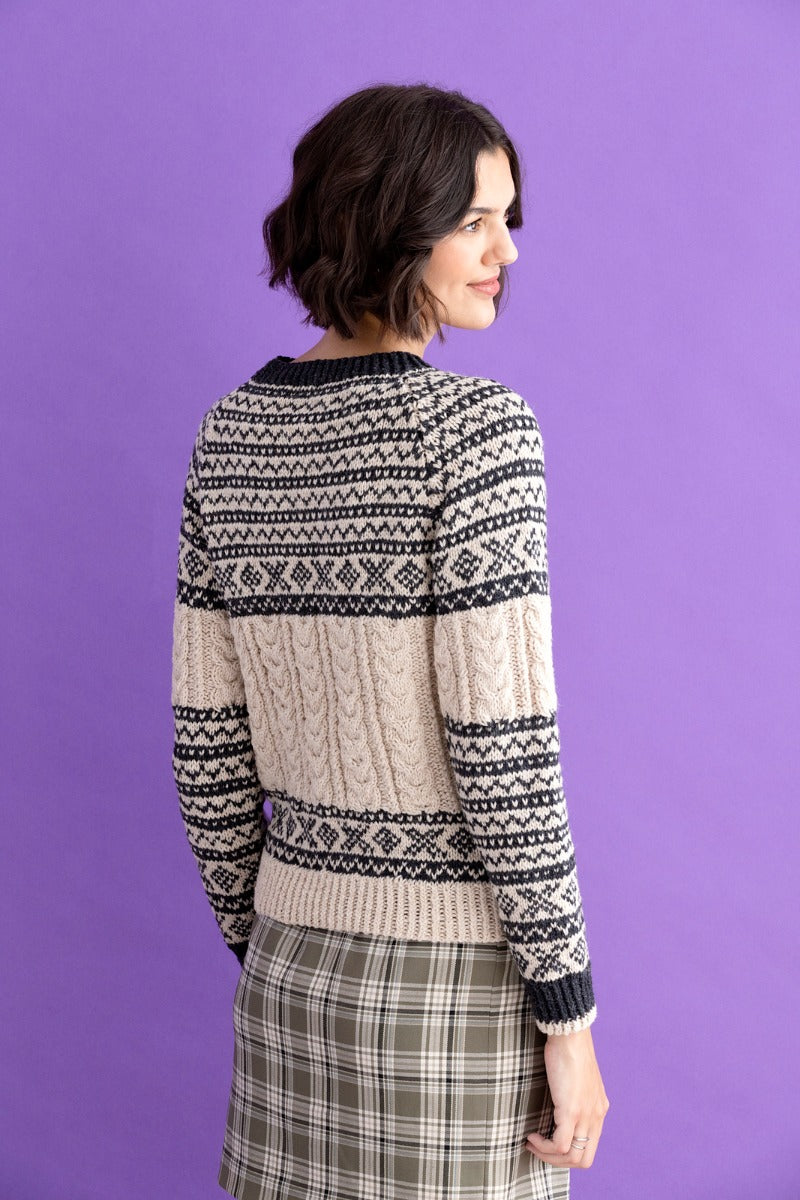 A Queensland Shetland Lite Pattern - Claudette Pullover - Free with purchases of 8 skeins of Shetland Lite (Print Pattern)