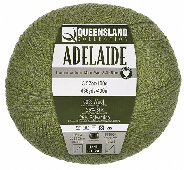 Queensland Adelaide - Moss (Color #106) - FULL BAG SALE (5 SKEINS)