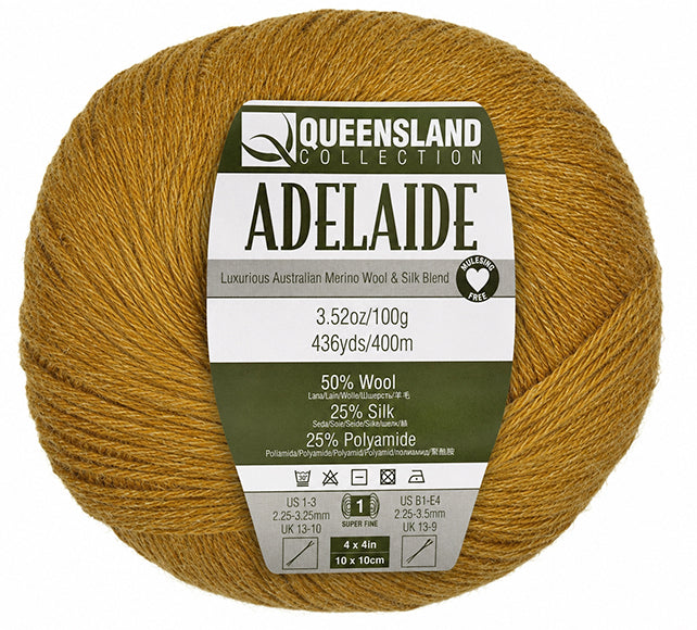 Queensland Adelaide - Goldenrod (Color #107) - FULL BAG SALE (5 SKEINS)