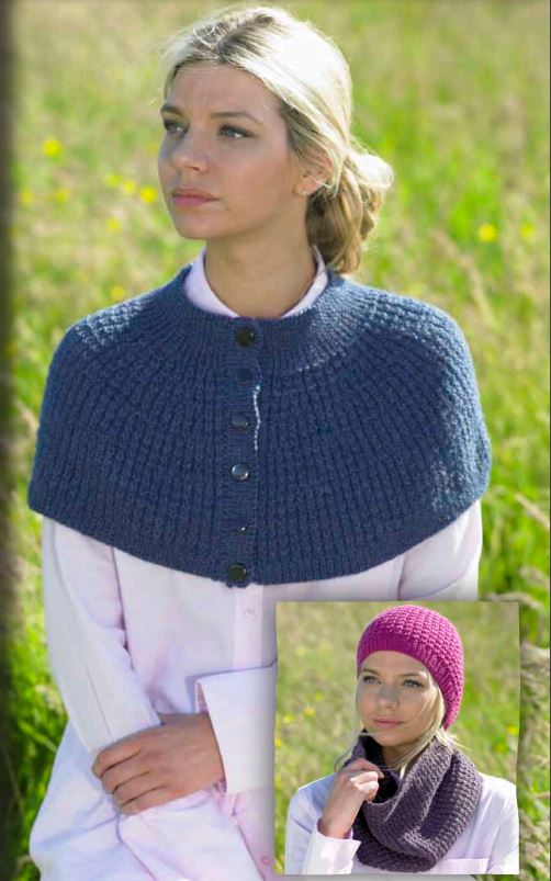 A Mirasol Pattern - Shoulder Wrap, Cowl & Hat Pattern (PDF)