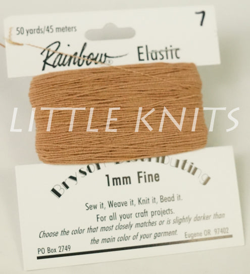 Bryson Rainbow Elastic 1mm Fine - Camel (Color #07)