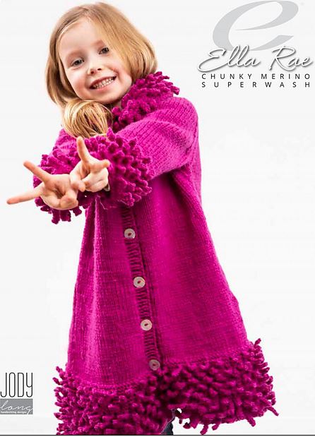 Rebecca Coat - Free With Purchases of 6 Skeins of Chunky Merino Superwash (PDF File)