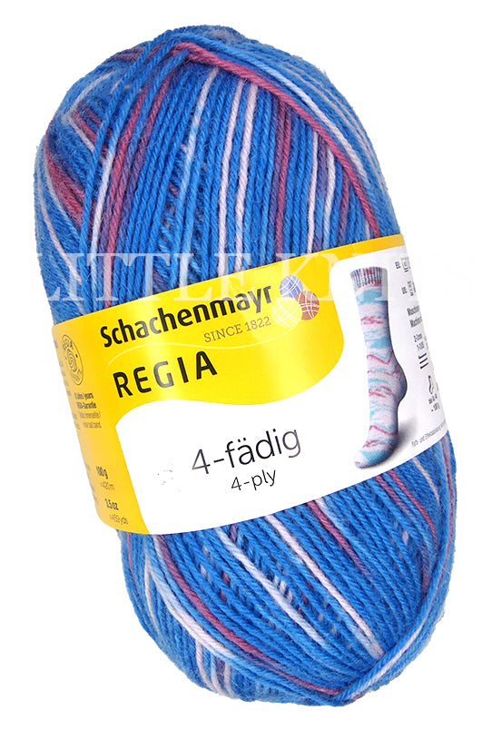 Regia 4-Ply Color - Azzurro Marble (Color #1176) on sale at little knits