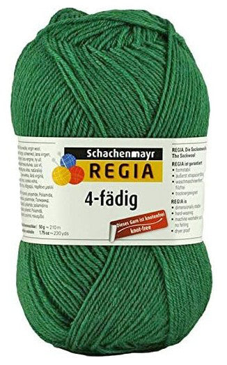 Regia 4-Ply Solids - Green (Color #2082) - FULL BAG SALE (5 SKEINS)
