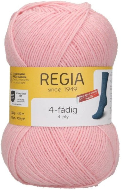 Regia 4-Ply Solids - Soft Pink (Color #1062) - FULL BAG SALE (5 SKEINS)