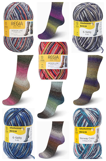 Regia 6-Ply Sock & Virtuoso Mystery Bag Sale - 10 Skeins, 5 Skeins of Each Line, Repeat Colors