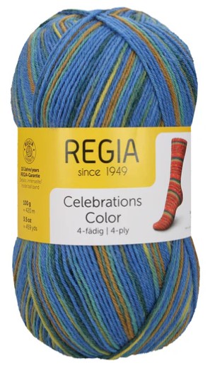 Regia Celebrations - Blue Skies & Sunshine (Color #9421) - TEN SKEIN BAG