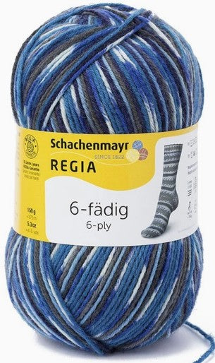 Regia 6-Ply - Deep Seas (Color #5859) - BIG 150 Gram Skeins