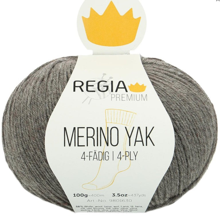 Regia Merino Yak Solid Colors - Pebble (Color #7511)