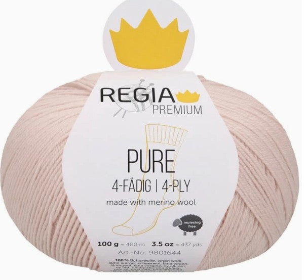 Regia Premium Pure - Lightest Pink (Color #12) - FULL BAG SALE (5 Skeins)
