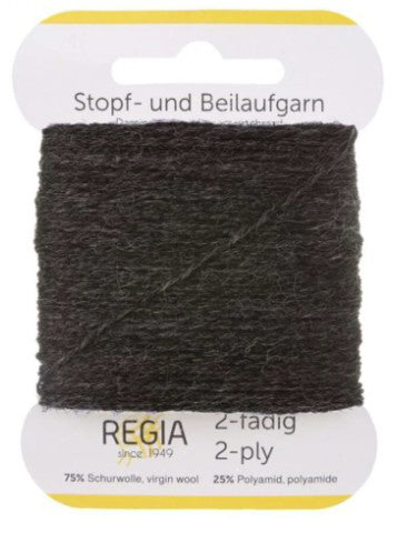 Regia 2-Ply Darning/Reinforcement Thread - Coal Heather (Color #00522)