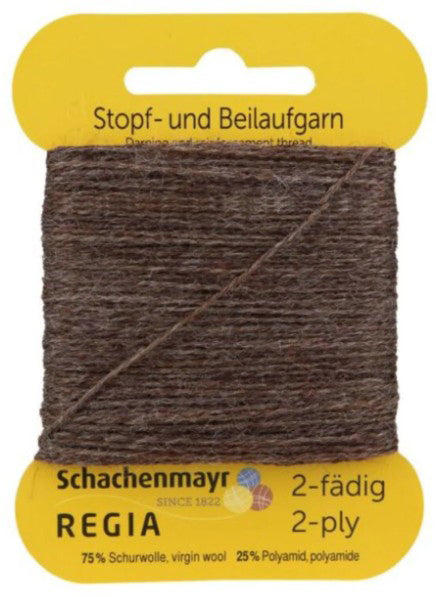 Regia 2-Ply Darning/Reinforcement Thread - Bark Brown Heather (Color #2140)