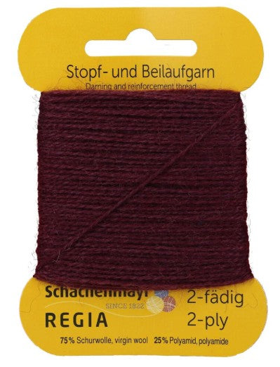 Regia 2-Ply Darning/Reinforcement Thread - Burgundy (Color #2747)