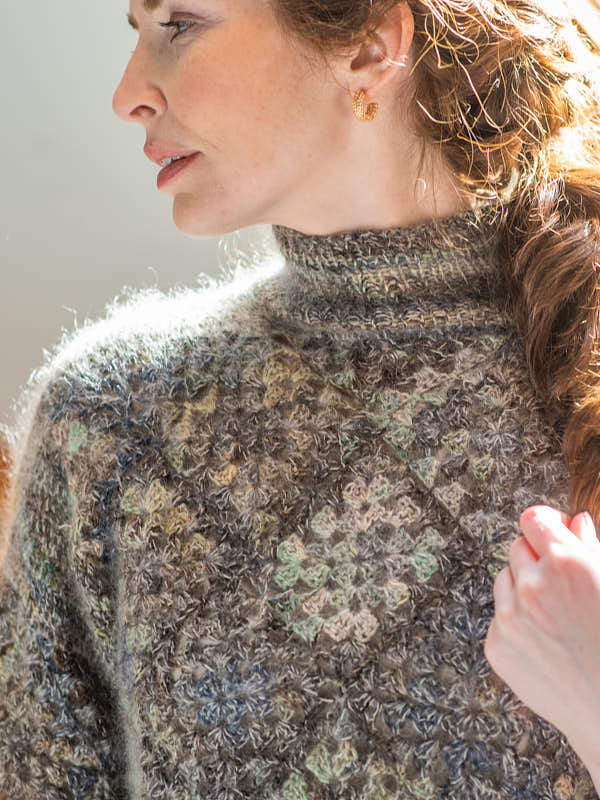 A Berroco Tiramisu Crochet Pattern - Rena Sweater (PDF)