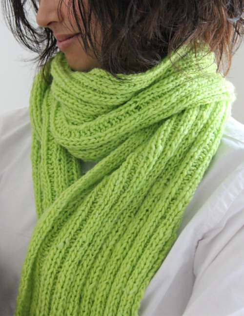 A Noro A La Mode Pattern - Ribbed Scarf (PDF)