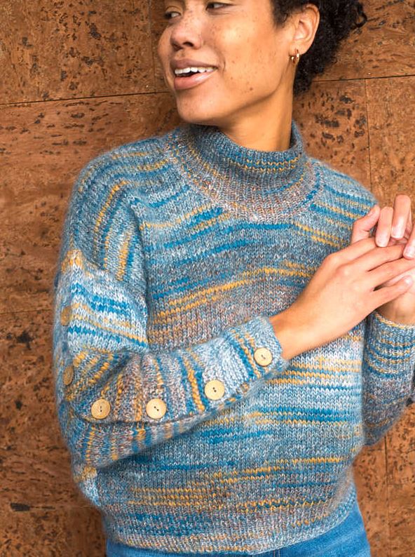 A Berroco Topaz and Berroco Aerial Pattern - Rika Sweater (PDF)