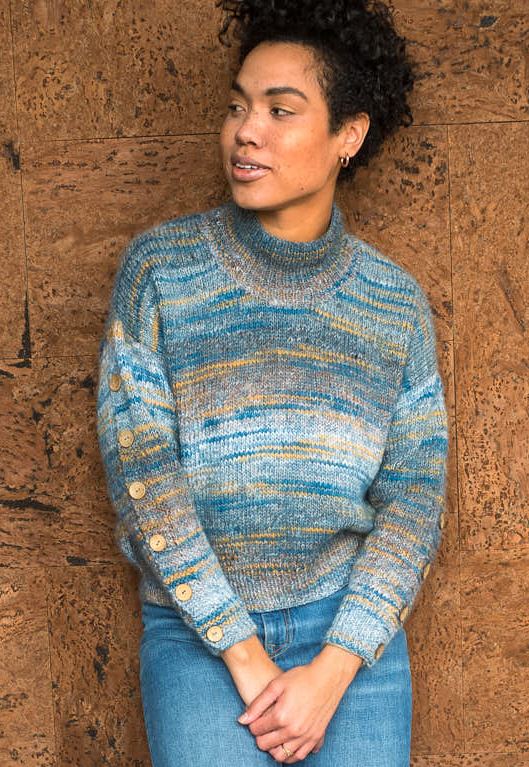 A Berroco Topaz and Berroco Aerial Pattern - Rika Sweater (PDF)