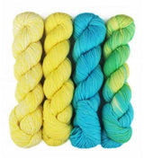 KFI Luxury Collection Indulgence Mini OVERSTOCK SALE - Riverside Sun (Color #005) - Four 50gr Hand-dyed Hanks