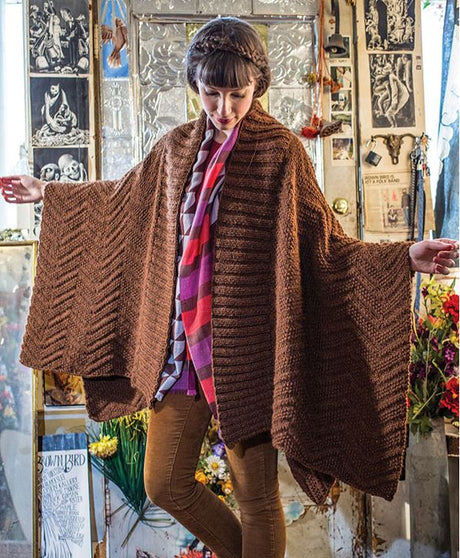 A Berroco Ultra Alpaca Chunky Pattern - Robes-Poems (PDF File) knitting pattern sale at Little Knits