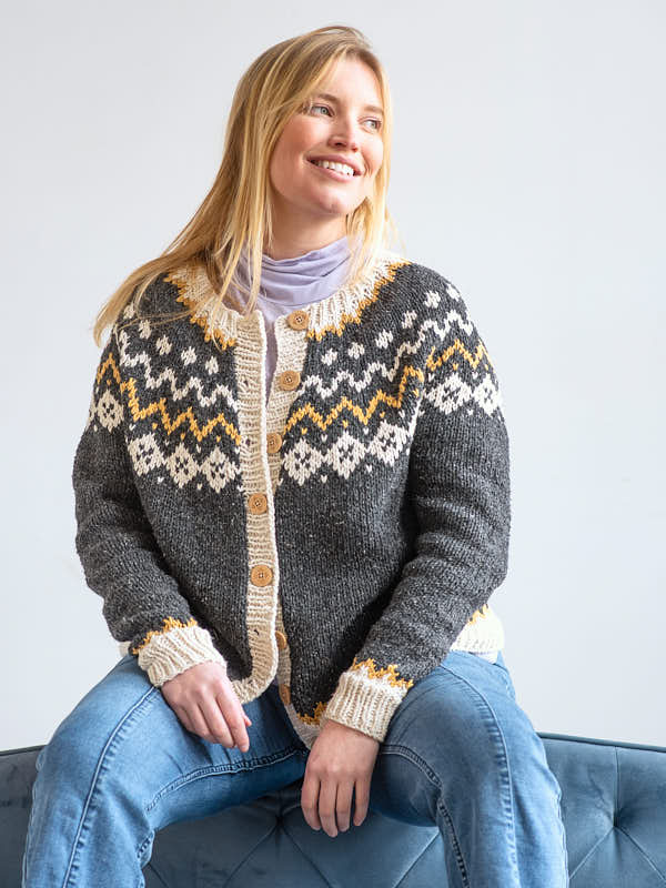 A Berroco Remix Chunky Pattern - Robette Cardigan (PDF)