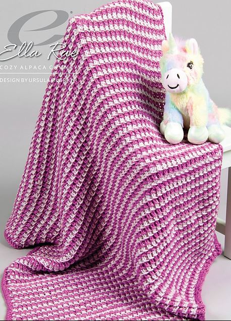 Rosa Blanket - FREE WITH PURCHASES OF 7 SKEINS OF COZY SOFT CHUNKY (PDF File)