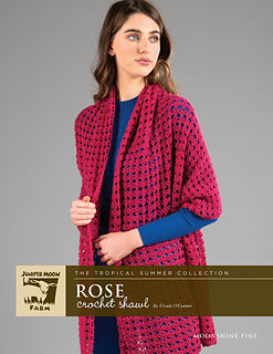 Rose Shawl Crochet Pattern (PDF File)